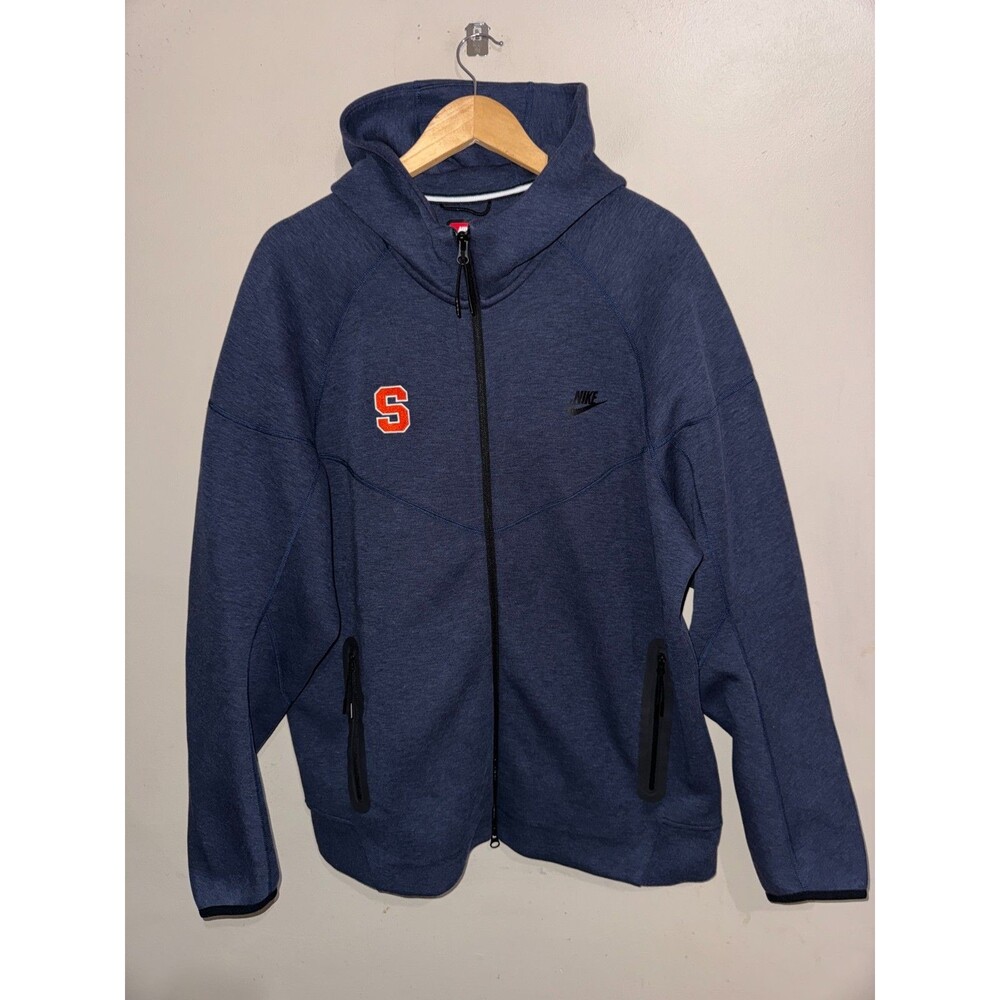 Men XL Nike Syracuse Orange Basketball PE Team Issue Tech Fleece Full-zip Hoodie